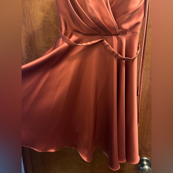 Burnt orange Homecoming dress - Picture 5 of 7